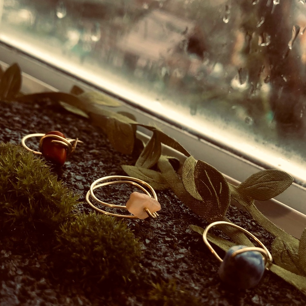 Rings  color : pink orange red